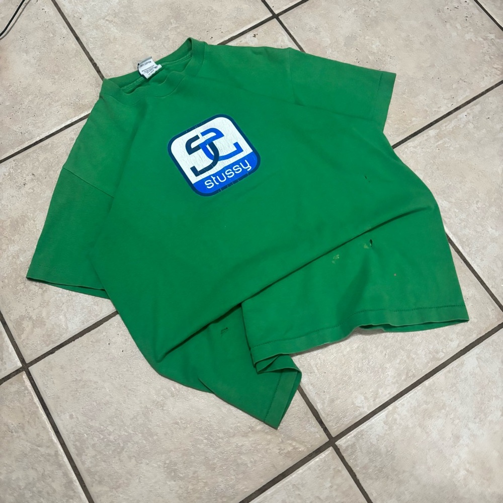 Vintage 90a RARE distressed Stussy Made In USA Single stitch OG logo skater tee